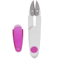 HKM-701267 U-Shaped Stainless Steel Scissors with Safety Cover - Colorful Options Available