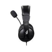 HKM-701331 Wired Computer Headset with In-Line Microphone and 3.5mm Plug, 40mm Speaker, Black