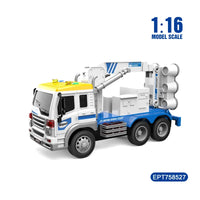 HKM-701395 1/16 Scale Friction Dump Truck Toy with Light & Sound for Kids