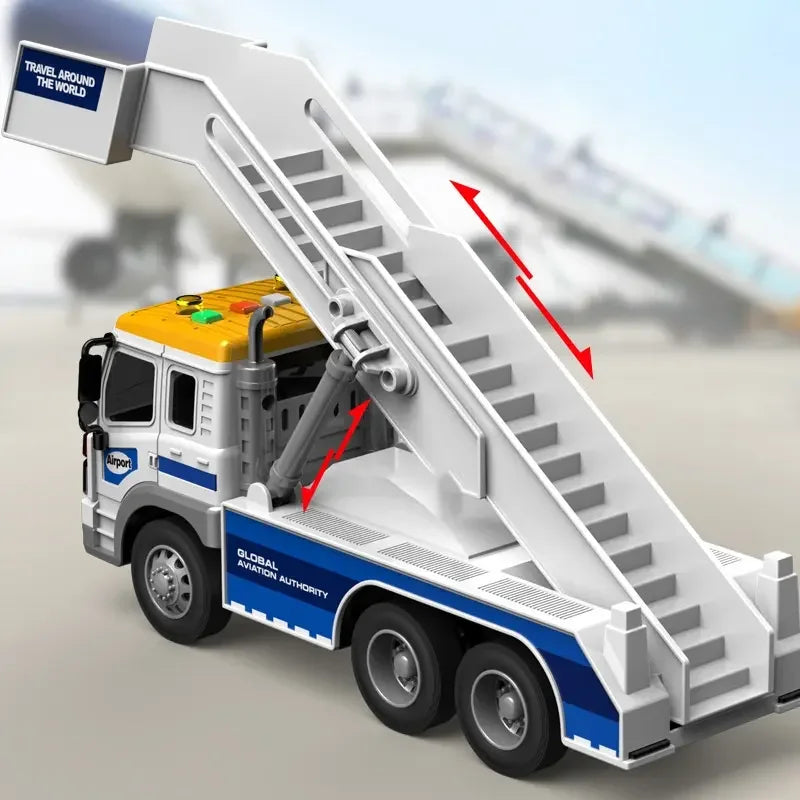 HKM-701395 1/16 Scale Friction Dump Truck Toy with Light & Sound for Kids