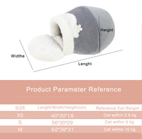 HKM-701395 Cozy 3-in-1 Pet House Bed - Soft Basin-Shaped Design for Cats and Dogs