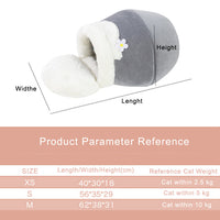 HKM-701395 Cozy 3-in-1 Pet House Bed - Soft Basin-Shaped Design for Cats and Dogs