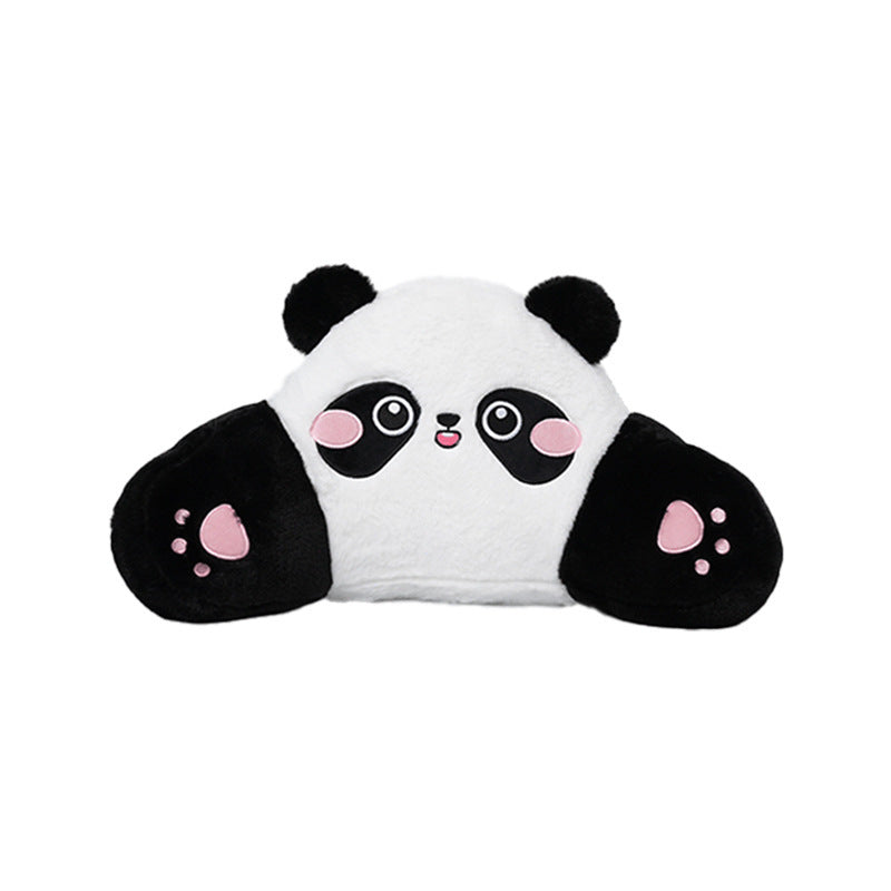 HKM-701587 Cozy Cartoon Plush Panda Sofa Pillow - Decorative Cushion for Comfort
