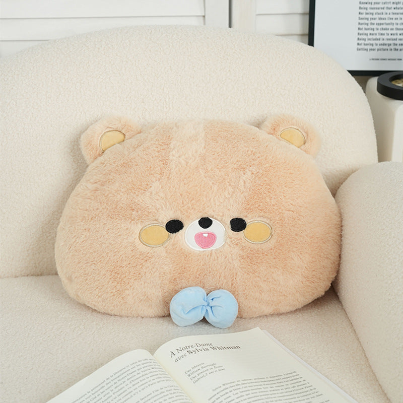 HKM-701587 Cozy Cartoon Plush Panda Sofa Pillow - Decorative Cushion for Comfort