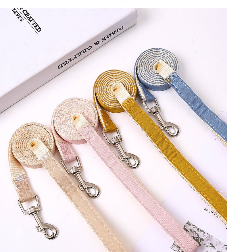 HKM-701779 Adjustable Pet Lead Rope with Backpack for Dogs and Cats - Blue, Yellow, Off-White, Pink