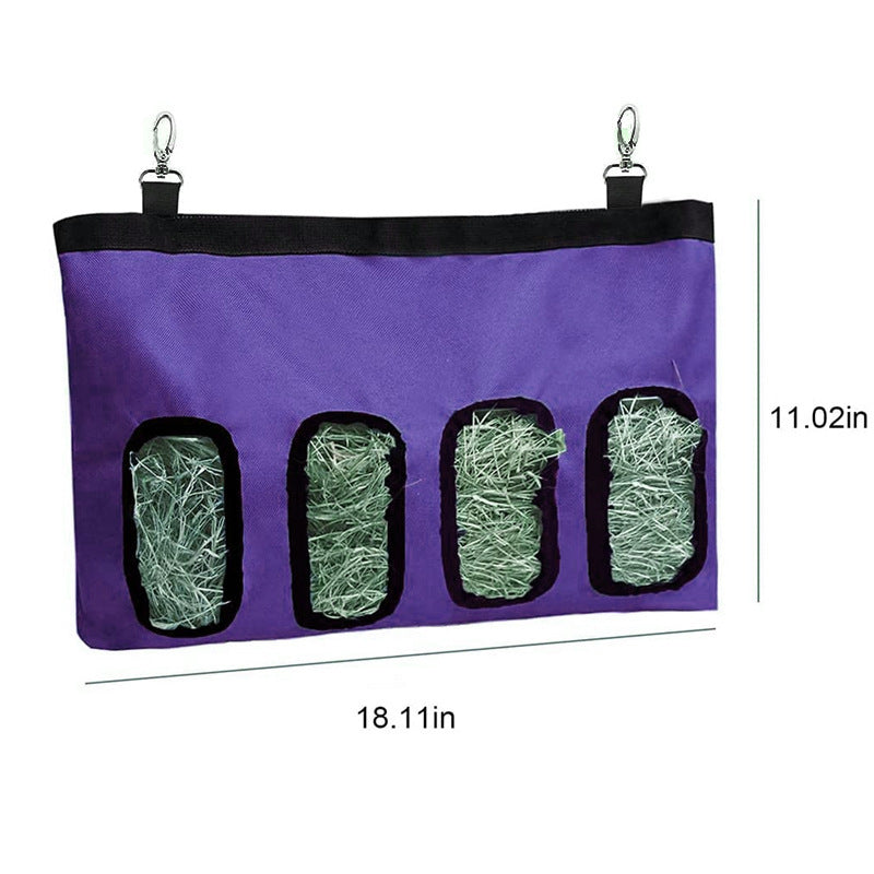 HKM-701779 Hanging Small Pet Feed Bag for Rabbits, Chinchillas, and Rats - Durable 600D Oxford Cloth
