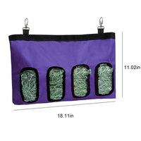 HKM-701779 Hanging Small Pet Feed Bag for Rabbits, Chinchillas, and Rats - Durable 600D Oxford Cloth