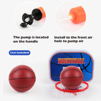 HKM-701843 Adjustable Height Basketball Hoop for Kids with Inflatable Ball - Indoor Sports Toy for Ages 3+