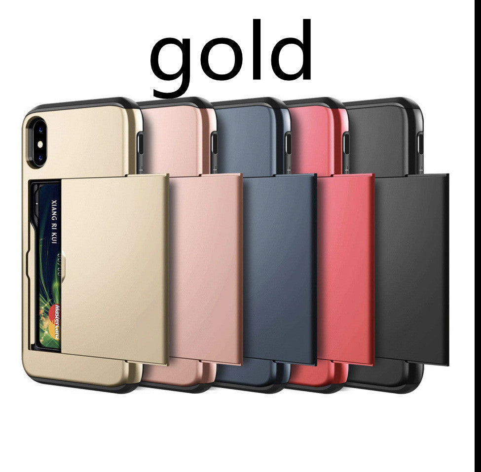 HKM-701843 Shockproof Hybrid Phone Case for iPhone Models - TPU Material, Solid Color Options