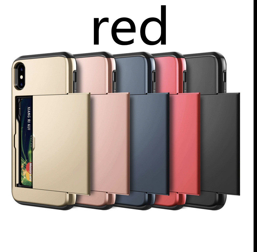 HKM-701843 Shockproof Hybrid Phone Case for iPhone Models - TPU Material, Solid Color Options