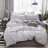 HKM-701907 Floral Plant Pattern Aloe Cotton 4-Piece Bedding Set in Multiple Sizes