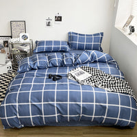 HKM-701907 Floral Plant Pattern Aloe Cotton 4-Piece Bedding Set in Multiple Sizes