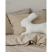 HKM-701907 Special-Shaped Black and White Plush Cushion Pillow – 40x46CM Fashion Design