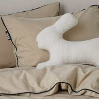 HKM-701907 Special-Shaped Black and White Plush Cushion Pillow – 40x46CM Fashion Design