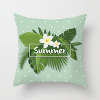 HKM-701971 Cactus Print Polyester Cushion Cover for Stylish Home Decor - 45cm x 45cm