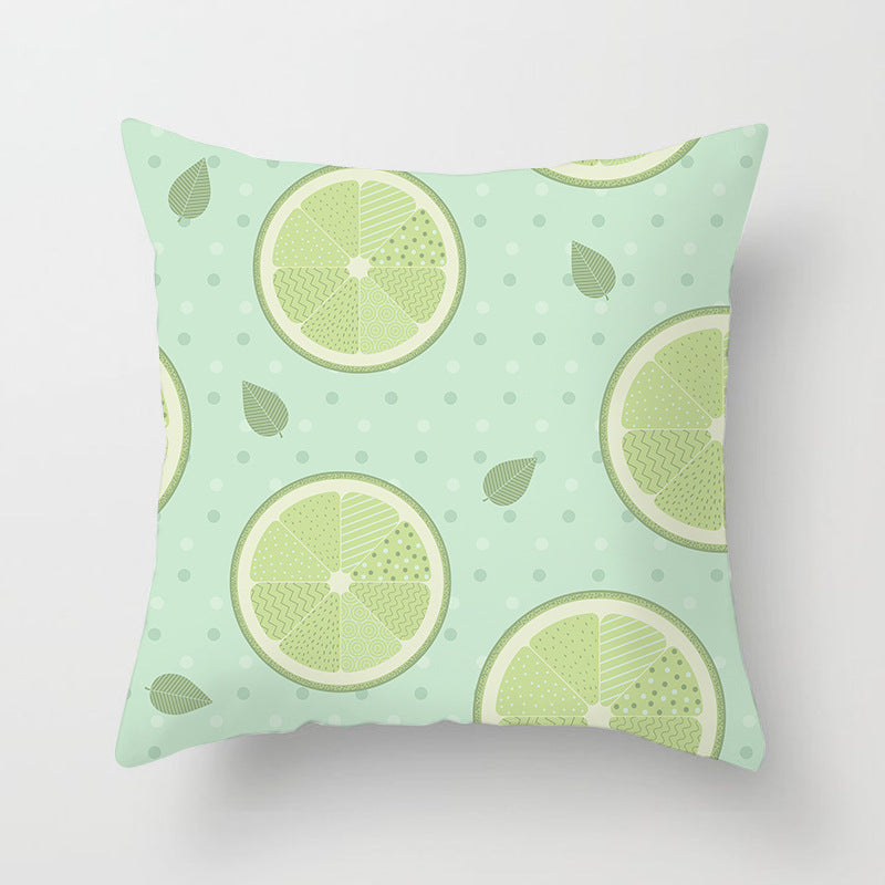 HKM-701971 Cactus Print Polyester Cushion Cover for Stylish Home Decor - 45cm x 45cm