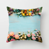 HKM-701971 Cactus Print Polyester Cushion Cover for Stylish Home Decor - 45cm x 45cm