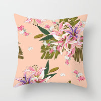 HKM-701971 Cactus Print Polyester Cushion Cover for Stylish Home Decor - 45cm x 45cm