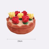 HKM-702227 Tulip Suit Plush Pet Toy with Hidden Food Feature