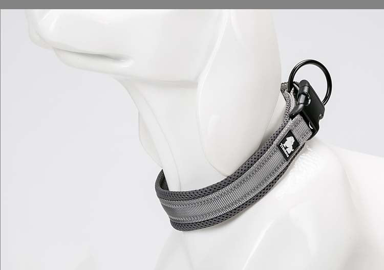 HKM-702291 Dog collar nylon reflective adjustable