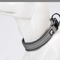 HKM-702291 Dog collar nylon reflective adjustable
