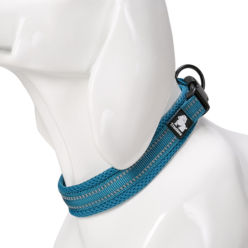 HKM-702291 Dog collar nylon reflective adjustable