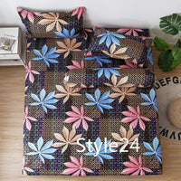 HKM-702419 Cartoon Single Bed Linen Set with Mattress Pad and Pillowcase - Multiple Sizes Available