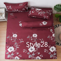 HKM-702419 Cartoon Single Bed Linen Set with Mattress Pad and Pillowcase - Multiple Sizes Available