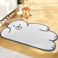 HKM-702483 Cartoon Bear and Friends Stain-resistant PVC Coil Doormat for Dust Removal