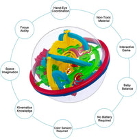 HKM-702547 3D IQ Puzzle Maze Ball Toy for Kids and Adults - Engaging Educational Fun