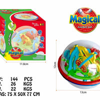 HKM-702547 3D IQ Puzzle Maze Ball Toy for Kids and Adults - Engaging Educational Fun
