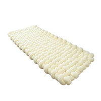 HKM-702739 Woven Floor Mat and Window Cushion in Milky White, Persian Gray, Pink - Polyurea Fiber, Multiple Sizes Available