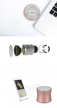 HKM-702803 Bluetooth Wireless Speaker with 8-Hour Battery Life and USB Charging