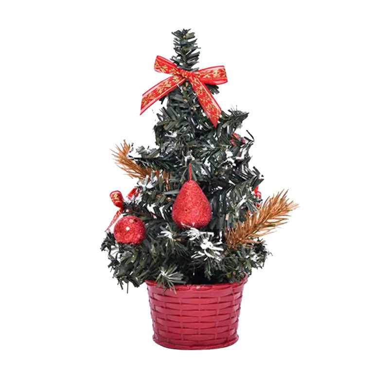 HKM-702867 PVC Mini Christmas Tree Desktop LED Light Decorations - Various Styles Available