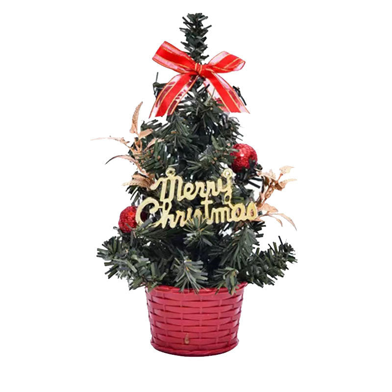HKM-702867 PVC Mini Christmas Tree Desktop LED Light Decorations - Various Styles Available