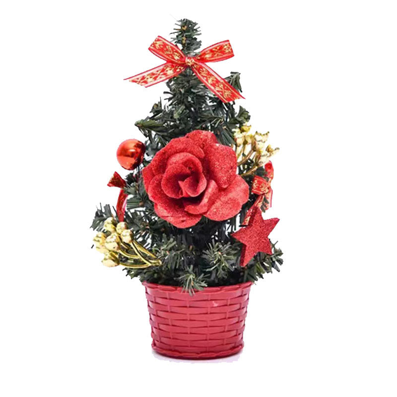 HKM-702867 PVC Mini Christmas Tree Desktop LED Light Decorations - Various Styles Available