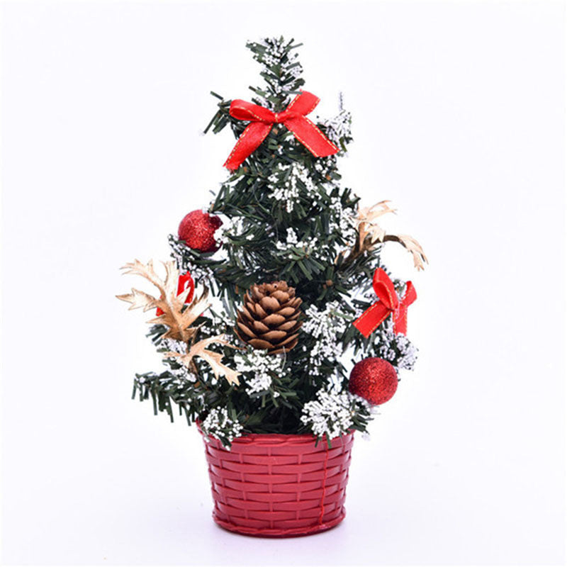 HKM-702867 PVC Mini Christmas Tree Desktop LED Light Decorations - Various Styles Available