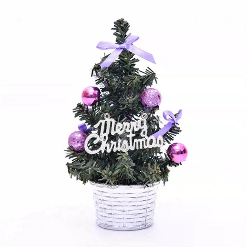HKM-702867 PVC Mini Christmas Tree Desktop LED Light Decorations - Various Styles Available