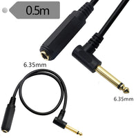 HKM-702931 High-Performance Elbow Audio Cable for Male to Female Mono Connections