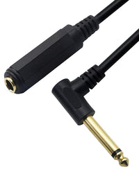 HKM-702931 High-Performance Elbow Audio Cable for Male to Female Mono Connections