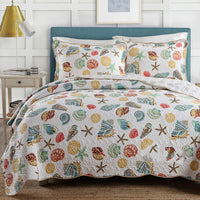 HKM-703059 Cotton Summer Quilt Set with Two Pillowcases - Soft, Breathable, 230x250cm
