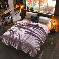 HKM-703059 Reversible Double-Sided Lamb Wool Blanket - 200x230 cm Soft Touch with French Cashmere Feel