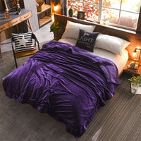 HKM-703059 Reversible Double-Sided Lamb Wool Blanket - 200x230 cm Soft Touch with French Cashmere Feel