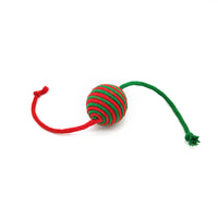 HKM-703187 Christmas Toys For Cats Cotton Rope Ball Interactive Sisal Ball Hanging Decoration