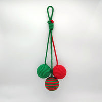 HKM-703187 Christmas Toys For Cats Cotton Rope Ball Interactive Sisal Ball Hanging Decoration