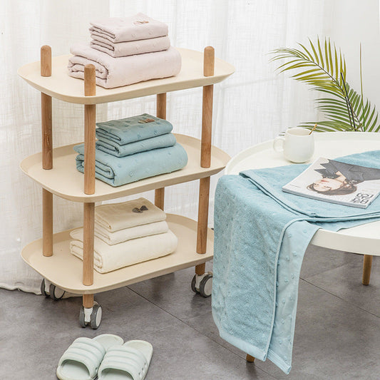 KTX-703315 Cotton Towel Gift Set - Childlike Bath Towels and Square Towels (Various Colors) 35x70 cm
