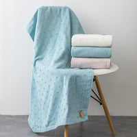 HKM-703315 Cotton Towel Gift Set - Childlike Bath Towels and Square Towels (Various Colors) 35x70 cm
