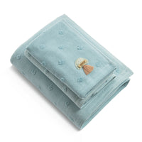 HKM-703315 Cotton Towel Gift Set - Childlike Bath Towels and Square Towels (Various Colors) 35x70 cm