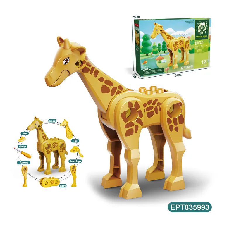 Take Apart 3D Building Blocks Dinosaur Toy for Kids Ages 5-7