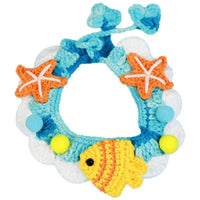 HKM-703443 Pet Hand-woven Collar Cat Wool Decoration